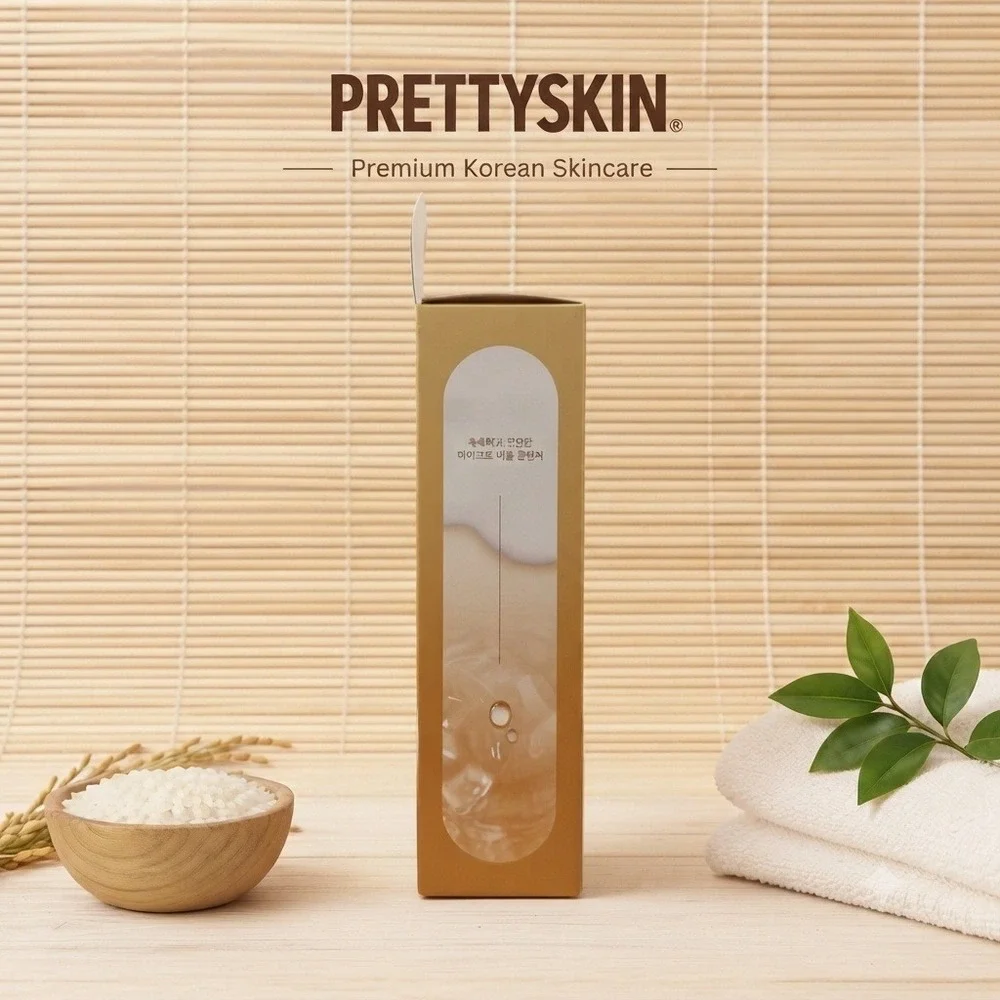 Prettyskin Rice Niacinamide Micro-Bubble Cleanser 140ml K-Beauty Foam **NEW**